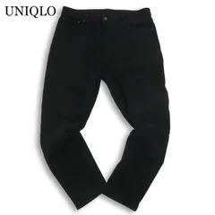 22SS★ UNIQLO ユニクロ EZY★ ウルトラストレッチ スリムフィット デニム パンツ ジーンズ Sz.XL メンズ 黒 大きいサイズ