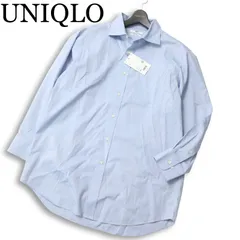 【新品 22SS】 UNIQLO ユニクロ 通年 【スーパーノンアイロン】 長袖 シャツ Sz.XXL メンズ 未使用 大きい 特大