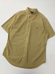 Polo ポロ Ralph Lauren(ラルフローレン) ベージュカラー コットン 半袖 シャツ