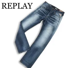 REPLAY リプレイ 通年 WAITOM★ USED加工 ストレート デニム パンツ ジーンズ Sz.29 メンズ