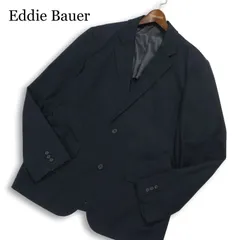 Eddie Bauer エディーバウアー 通年 背抜き★ ストレッチ テーラード ジャケット Sz.XL メンズ 紺 大きいサイズ アウトドア