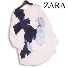 ZARA ザラ 通年★ ロング プリント ビッグシルエット プルオーバー チュニック Sz.M レディース
