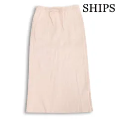 SHIPS シップス 通年★ ロング リブ ストレッチ タイト スカート 日本製 Sz.F レディースのサムネイル