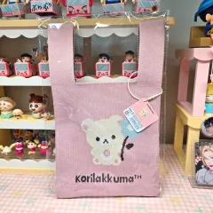 リラックマ コリラックマ ニットバッグ バッグ サンエックス ポータブル マーケットバッグ ショッピングバッグ