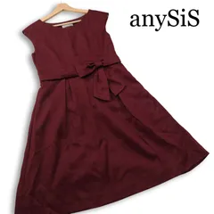 anySiS エニィスィス 通年★ ノースリーブ ひざ丈 結婚式 二次会 バックコンシャス ワンピース Sz.1 レディース