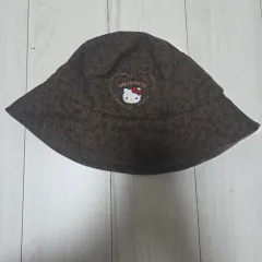 新品 ハローキティ レオパード ブラウン バケットハット