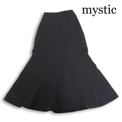 mystic ミスティック 通年★ ストレッチ ジャージー ロング マーメイド スカート Sz.1 レディース 黒のサムネイル