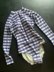 SURFEA サーフ ギンガム チェック ラッシュガード S