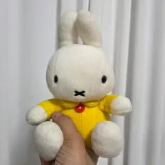 うさぎ キャラクター ミッフィー ぬいぐるみ フィギュア トイ 古典 漫画 ヴィンテージ 小物 アニメ エル イエロー