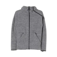 ADIDAS adidas(アディダス) レディース ライト グレー フード付きTシャツ S