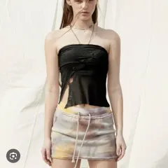 PAIN OR PLEASURE(ペインオアプレジャー) effy チューブトップ 黒