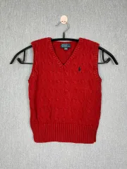 3 税金 ポロ Ralph Lauren(ラルフローレン) キッズ ケーブル ニット ベスト