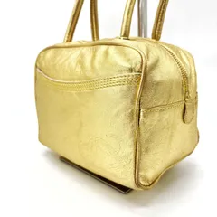 【良品】LOEWE ロエベ アナグラム ハンドバッグ レザー 革 ゴールド金具 レディース vintage ヴィンテージ