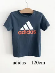 adidas　アディダス　Ｔシャツ　120cm　男の子用　ネイビー×ホワイト×オレンジ　スポーツ　半袖　ボーイズ　子供服　送料込み　3408027