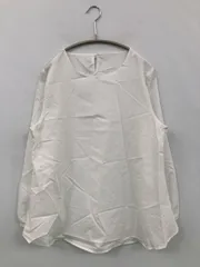 DRESKIP ドレスキップ シャツ/ブラウス M ホワイト コットン 無地 ミドル丈 長袖