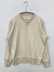 UNIQLO ユニクロ スウェット S ベージュ コットン スウェット 無地 長袖