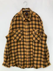 UNIQLO ユニクロ シャツ/ブラウス L ブラウン チェック柄 ミドル丈 長袖 レギュラーカラー