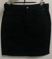 黒 H ライン ミニ スカート