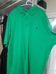 POLO RALPH LAUREN(ポロラルフローレン) 半袖 ポロTシャツ xl 緑