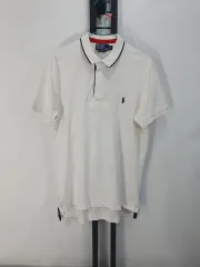 ポロ Ralph Lauren(ラルフローレン) 半袖 ポロTシャツ ラグビーシャツ 白 L