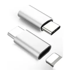 IOS to タイプc変換アダプタ アップル15シリーズ、Galaxy、Androidスマートフォンに対応 PD 30W急速充電 ライトニング タイプc 変換 製外装 適用於家庭、工作、出差和旅行，た、データ転送はサポートされていません [2個]