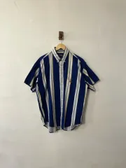 CHAPS ストライプ 半袖シャツ