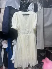 サンドロ アイボリー ONE PIECE ウェディングスナップ デートコーデ