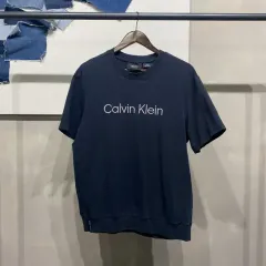 （ 100 ） Calvin Klein(カルバ・ンクライン) CK カジュアル 刺繡 半袖Tシャツ