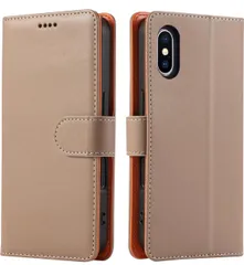 ★【J.DL直営店】 iPhone x ケース iPhone xs ケース手帳型 x手帳 xs手帳 スマホケース 手帳型 携帯カバー PUレザー 耐衝撃 耐摩擦 全面保護 カード収納 スタンド機能 手触りが良い 人気 上質 5.8インチ対応(アプリコット)のサムネイル