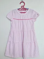 Tommy Hilfiger(トミーヒルフィガー) キッズ 正規品 ボーダー柄 ワンピース ( 122 )