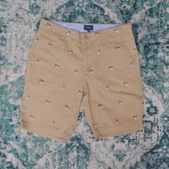 BEAMS ビームス マルチ ファー刺繍 ショーツ ハーフパンツ L