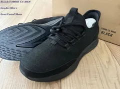 新品 COMME CA MEN コムサメン【COMME CA MEN BLACK】ウォータープルーフ ニットスニーカー 05ブラック 26.0cm 00ZM01 定価28,600円のサムネイル