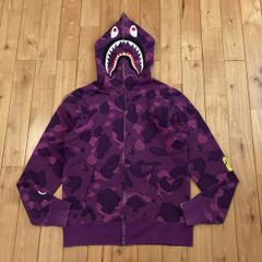 ☆激レア APE パープル カモ シャークパーカー 紫 L パーカー kaws