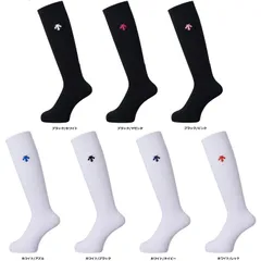 デサント DESCENTE バレーボール  ハイソックス 靴下 くつした 吸汗素材 シンプル ワンポイント 部活 練習 トレーニング チーム 試合 大会 合宿 バレー メンズ レディース 男子 女子  DVB8124B WRD ホワイト×レッド