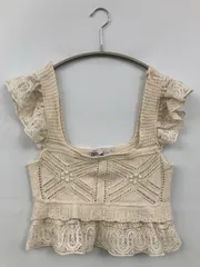 ZARA ザラ ベスト USA M アイボリー レース