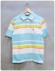 M マンシングウェア ゴルフ ストライプ 半袖 Tシャツ