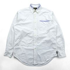 stussy シャネルロゴ メキシカンパーカー L ブルー ストライプ 