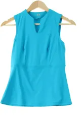 W ( M ) K2 半袖 Tシャツ 機能性 青 エクササイズ- 14192