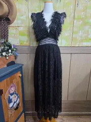 ZARA(ザラ) フリル スリム ロングワンフィット