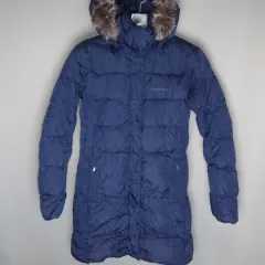 モンベル/レディース 95サイズ/グースダウン ダウン ジャケット コートジャケット ファー WHO コート アウター/ダルスン ヴィンテージ142