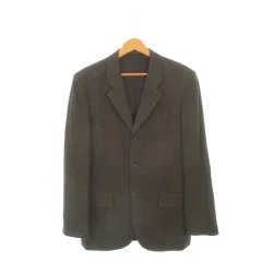 イネドオム INED HOMME BASIC ジャケット 上着 2 茶 ブラウン ノッチドラペル 3つボタン 長袖 /AH41 ■ECC002のサムネイル