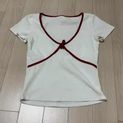 ウィー・ユー・ミー・ユー・ミー ベビードール 赤 リボン Tシャツ 未使用