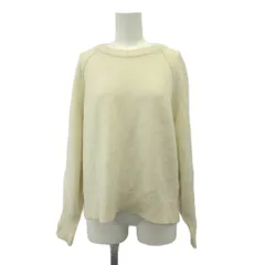 アンタイトル UNTITLED ニット セーター ウール 2 アイボリー オフホワイト 長袖 ラウンドネック ラグランスリーブ/NP ■ECC002