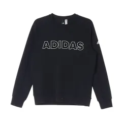 L adidas(アディダス) ビッグロゴ 黒 パーカー サンソン スウェットシャツ