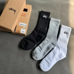 (海外/ストック) ステューシー 3pack 靴下