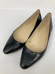 ZARA BASIC ザラベーシック バレエシューズ 40 ブラック 合成皮革/人工皮革 ポインテッドトゥ