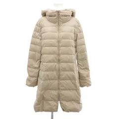 エンスウィート レナウン ensuite DICROS ダウンコート ジャケット ロング フード付き 2 ベージュ /JS ■ECA003