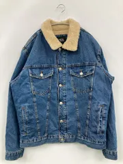 ZARA ザラ デニムジャケット XL ブルー 無地 フードなし ボタン留め