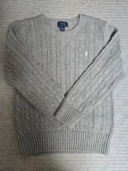 Ralph Lauren(ラルフローレン) ポロ ケーブル ニット グレー ( 7 ) 新製品グレード