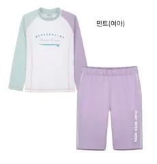 新品 NEPA(ネパ) キッズ ラッシュガード セット 女の子 水着 120 （ 6 7 3) 上部と下部のセット